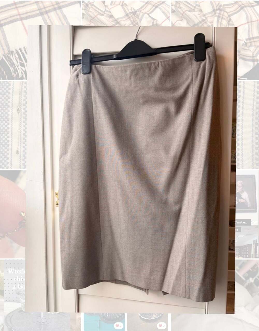 Ann Taylor Cedar Heather Brown Gray Formal Career Office Sz8
